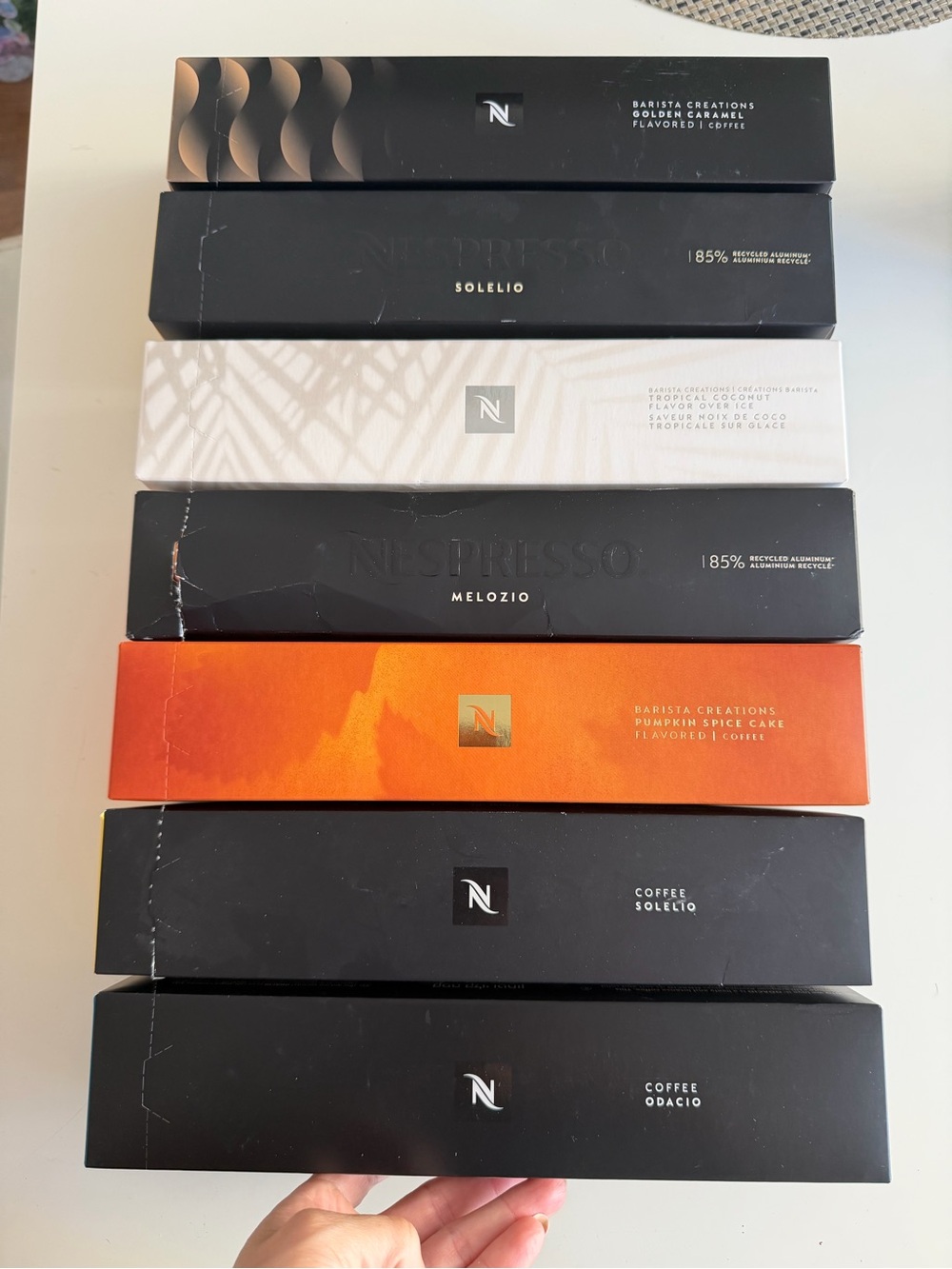 7 Nespresso Assorted Coffee Pods